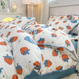 Soft Cotton Crib Bedding Set Girl Bed Kid