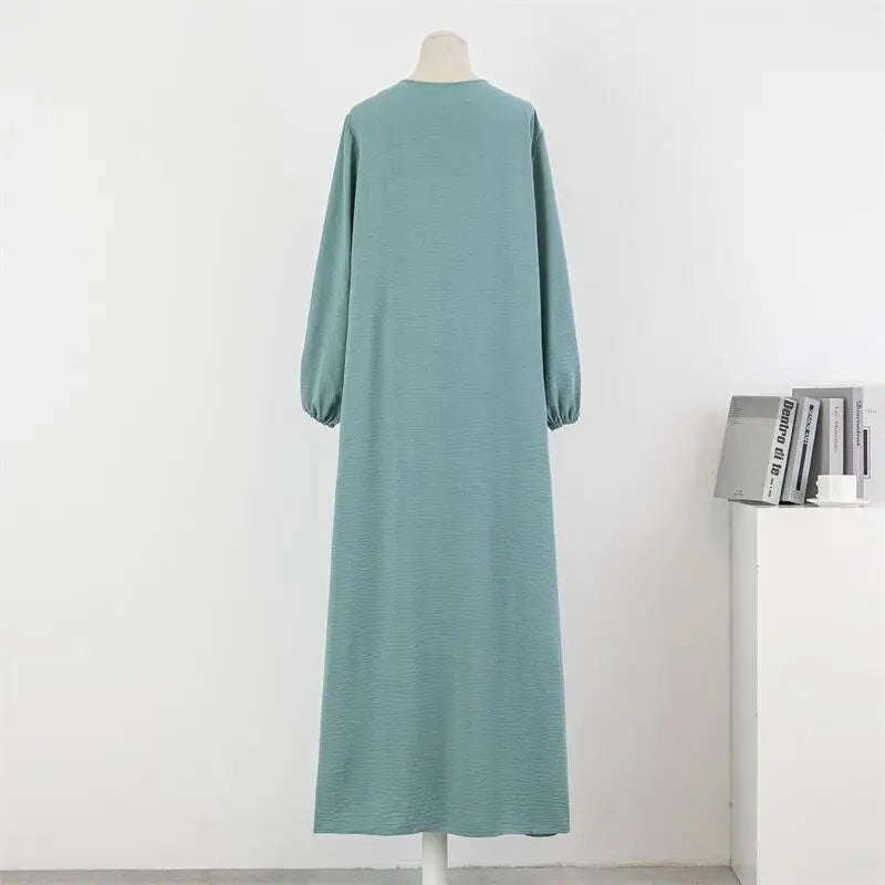 Spirng Autumn Full Sleeve Casual Plus Size Dress