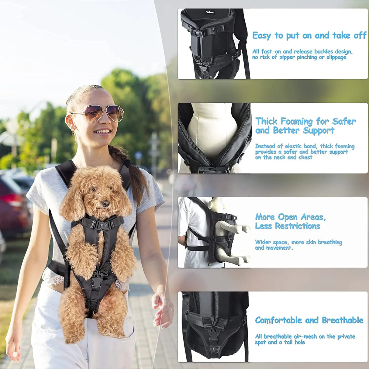 Pet Dog Carrier Bag Breathable Backpack For Dogs