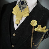 Men's Bow Tie Corsage Pocket Towel Sets British