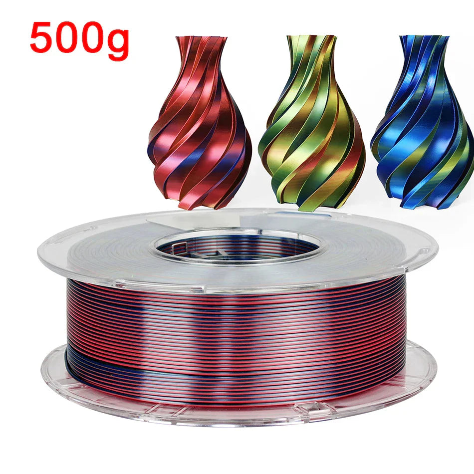 Tricolor 3D Printer Filament Silk PLA 3 Color