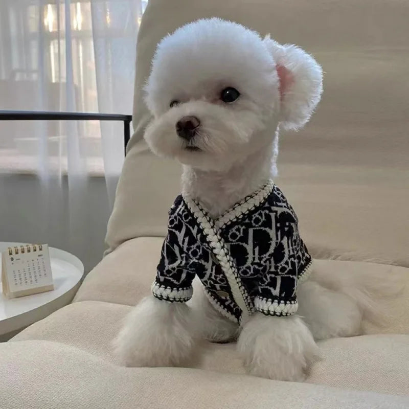 Luxury Puppy Sweater Cute Clothes Cat Dog Autumn