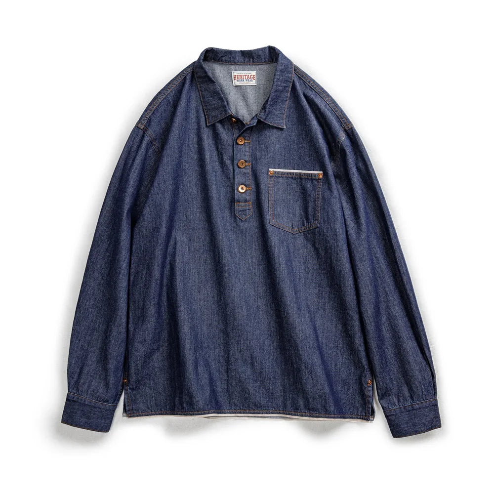 Maden American Vintage Denim Jacket Work Shirt Loose