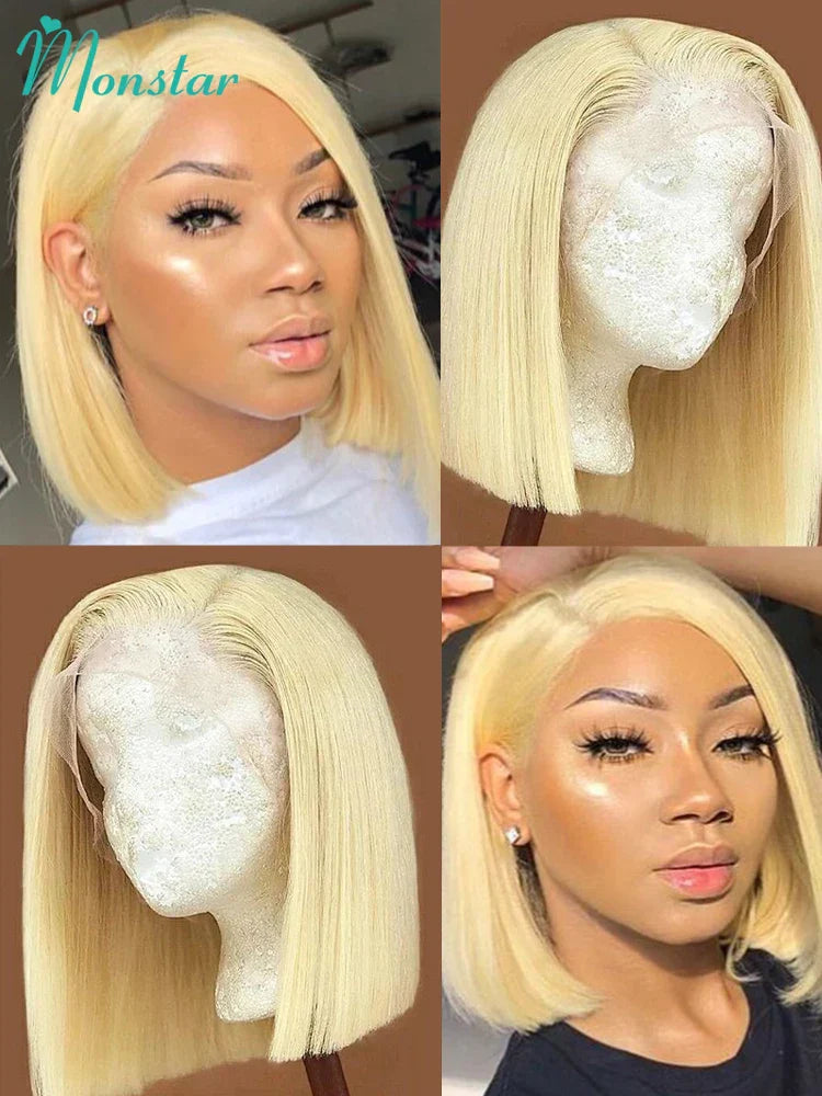 5x5 13x4 13x6 613 Blonde Bob Hair Wig