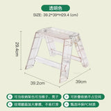 Modern Home Folding Ladder Transparent Acrylic Step Ladders