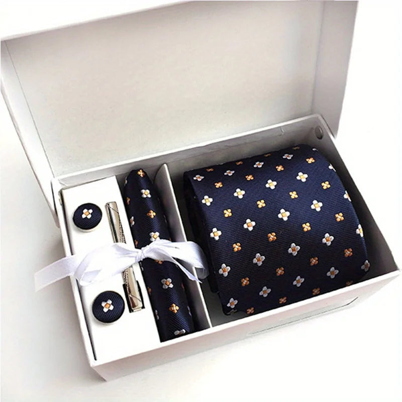 Men's Tie Gift Box 3 Piece Of Sets