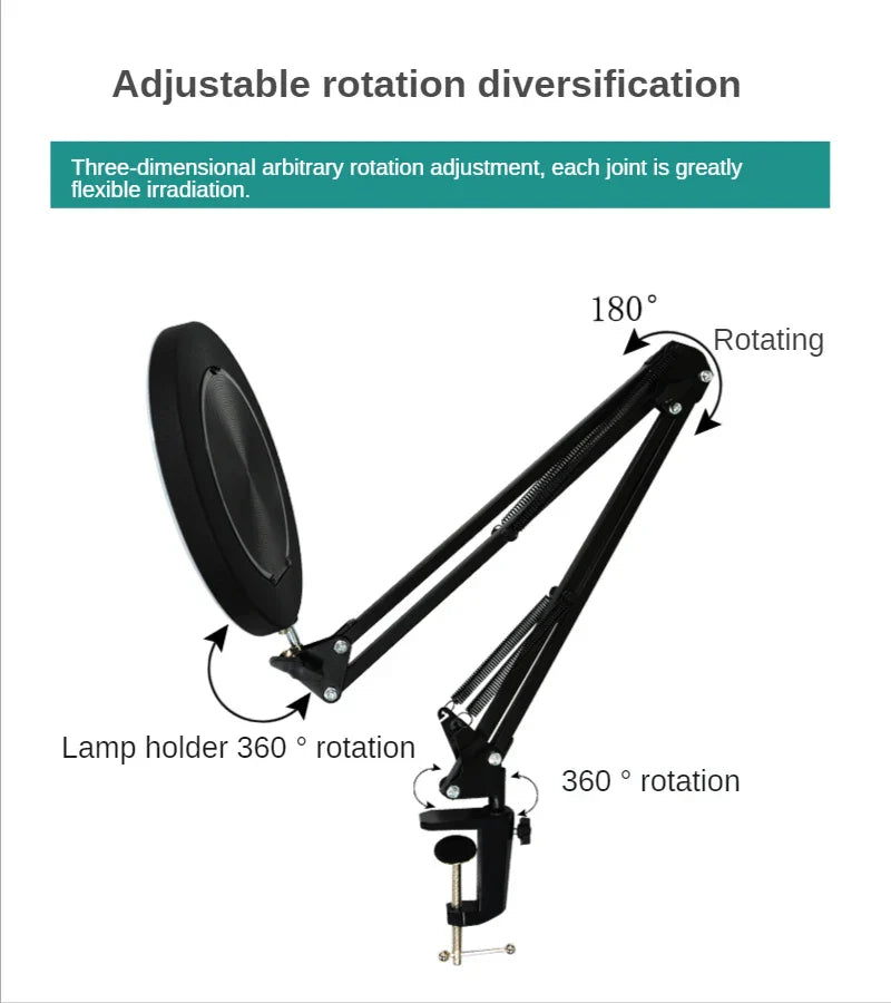 2021 NEW 200MM Diam 120 LED 8X Magnifying