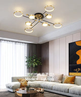 Modern Pendant Light LED Nordic Lamp Gold Black