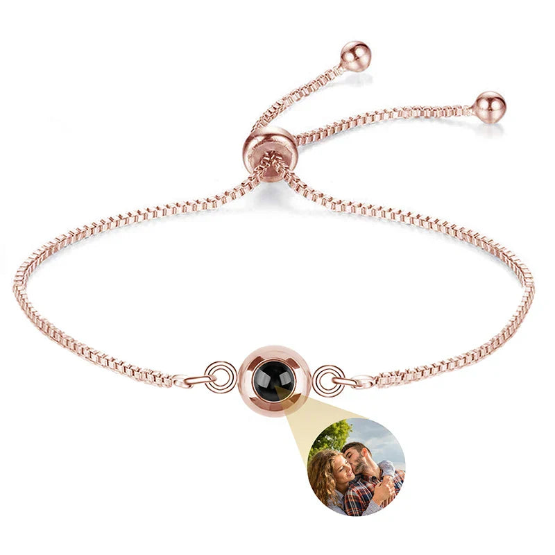 Custom Photo Bracelet Personalized Projection Bracelets with Picture