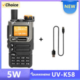 UV K58 Walkie Talkie 5W Quansheng UV-K6 Two