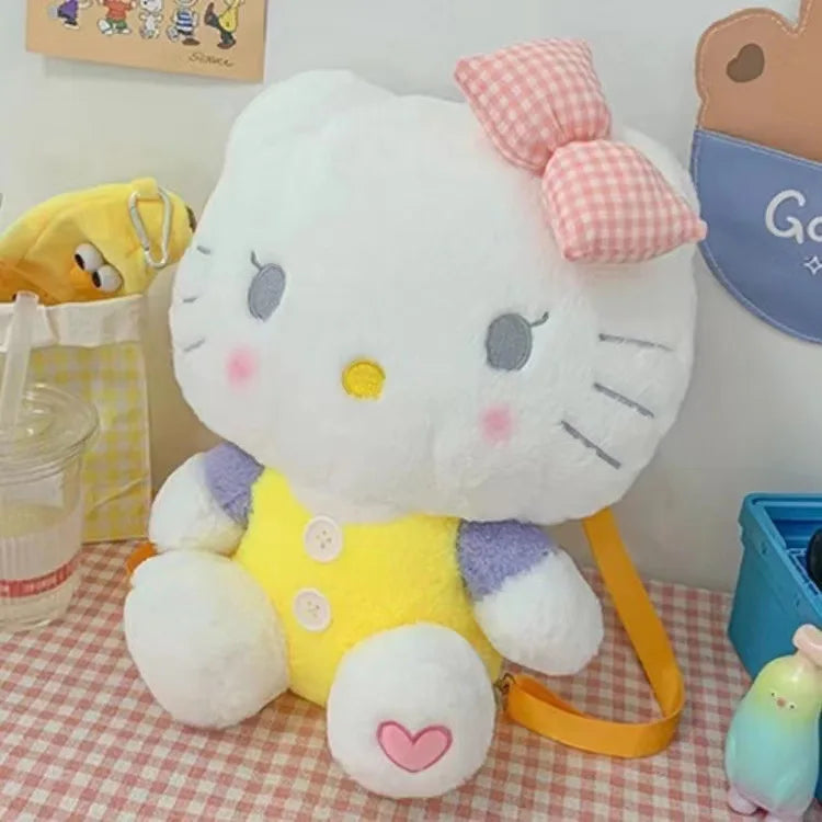 New Sanrio Hello Kitty Kawaii Plush Backpack Stuffed