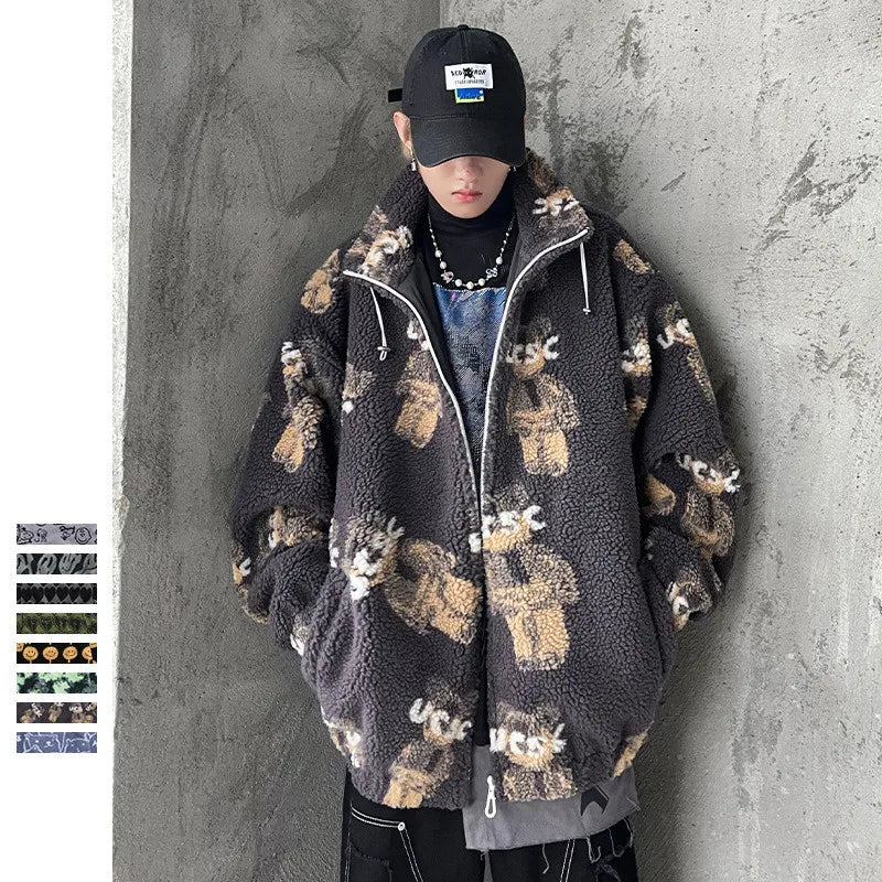 SEVEYFAN Men's Jacket Hip Hop Jackets Tie Dye