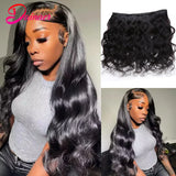 Body Wave Bundles With Frontal 13x4 Lace Frontal