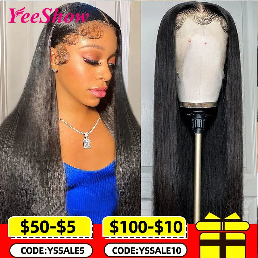 Straight Lace Front Wigs 13x6 HD Transparent Lace