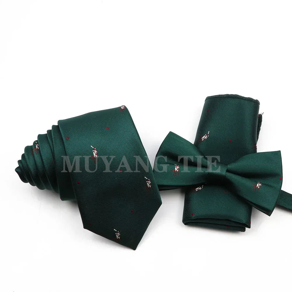 Classic Men's Tie Threepiece Set Polyester Fashion Formal