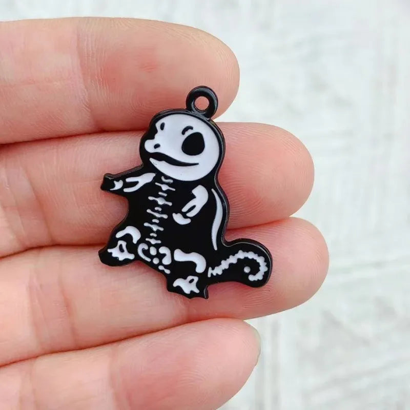 10pcs Dinosaur Dog Animal Charm for Jewelry Making