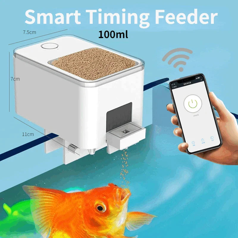 Automatic Aquarium Fish Tank Feeder Timing/Wifi Wireless Smart