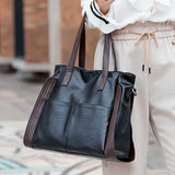 Large Capacity Handbags Women Soft Leather Shoulder Crossbody