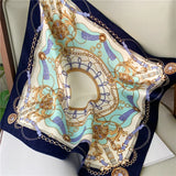 Natural Silk Scarf Women Design Print Foulard