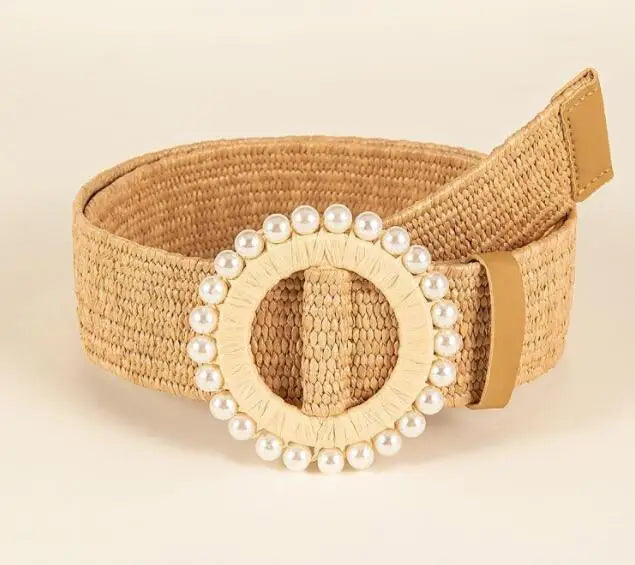 Bohemian Style Hand-woven Black and White Round Buckle