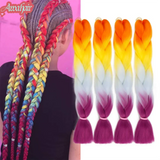 24Inch Synthetic Long Jumbo Ombre Braiding Hair For