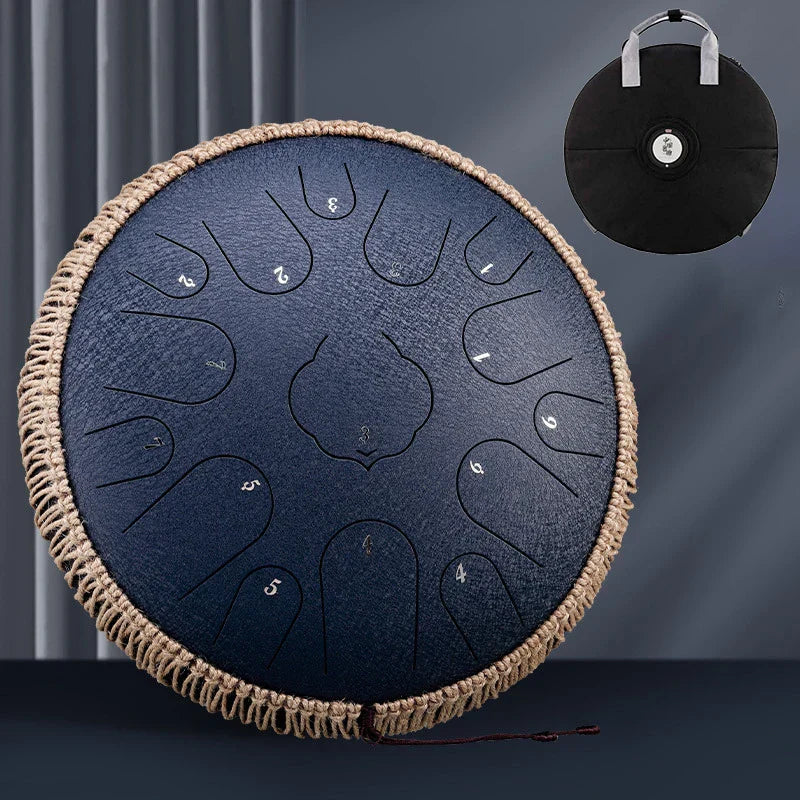 Hluru 15 Notes Glucophone Steel Tongue Drum 13