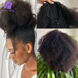 Drawstring Ponytail Human Hair 4c Afro Kinky Curly