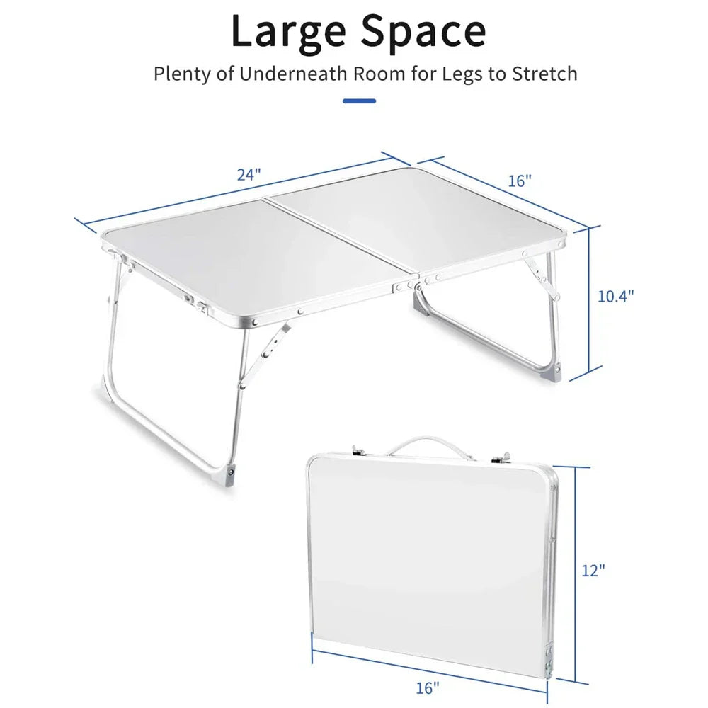 Folding Laptop Desk, Portable Foldable Camping Table, Mini