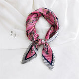 silk scarf women luxury ladies small head scarf