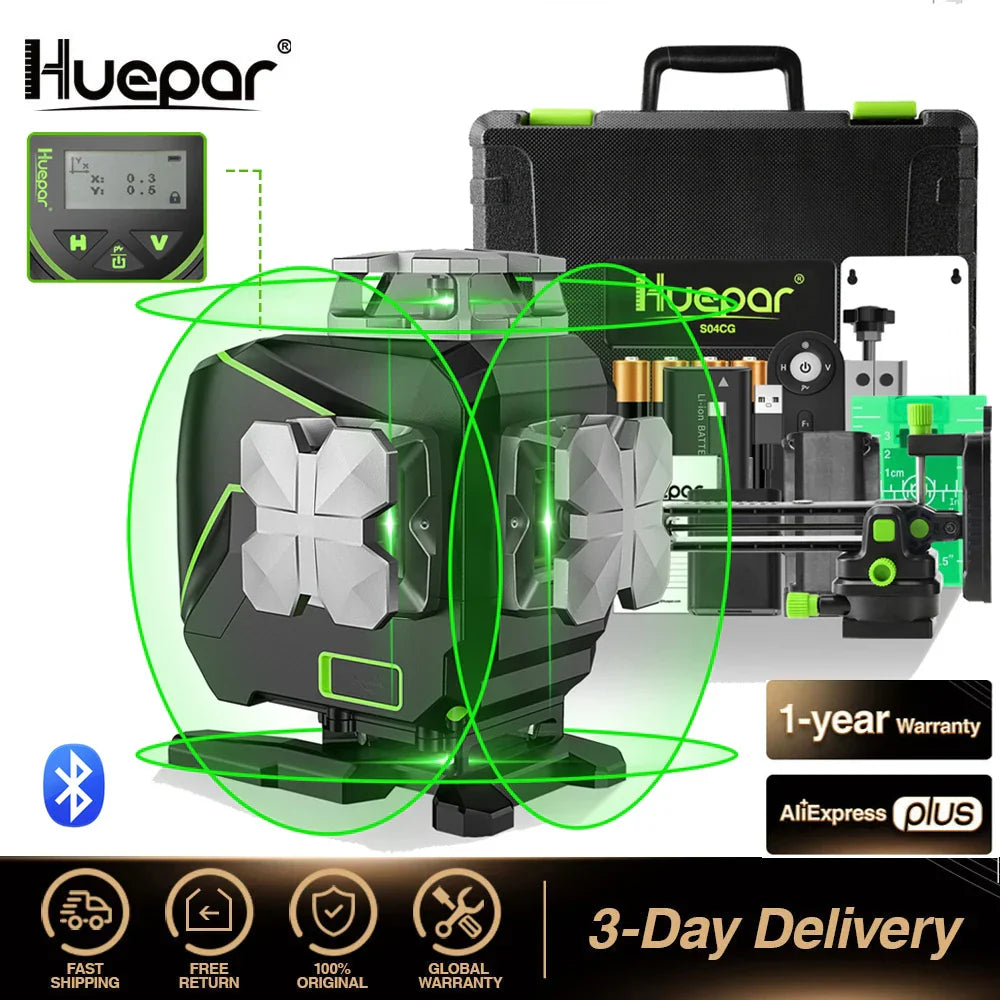 Huepar S04CG 16 lines 4D Cross Line Laser