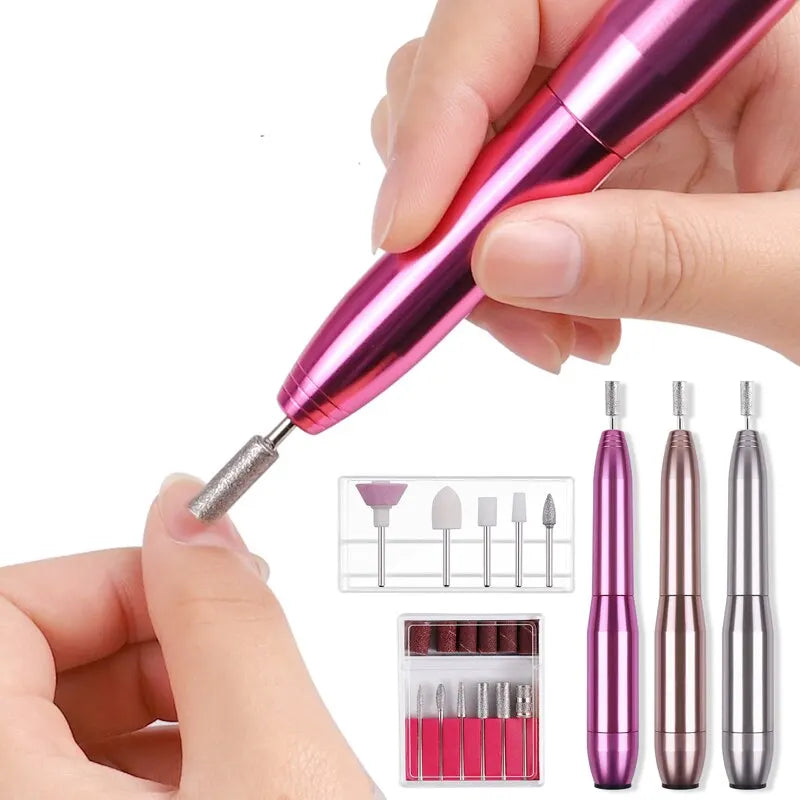 Professional Strong Electric Nail Drill Machine Set Grinding