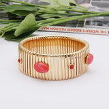 25mm Wide Spring Chain Bracelet For Woman Copper