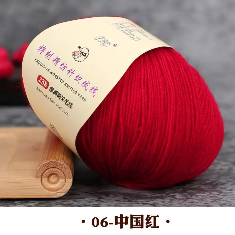 50g 100% Merino Wool Yarn Thin Yarn Soft