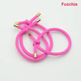 30PCS 5mm Twilled Cords Knotted Elastic Hair Bands