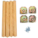 Solid Wood Table Legs Furniture Replacement Parts Dining