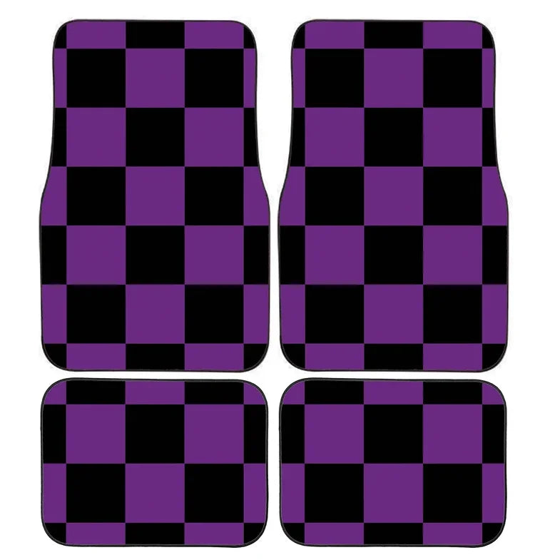 Checkerboard Car Mats Auto Parts Rubber Floor Mats