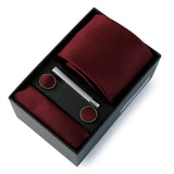 Top Quality Classic Business Ties Hanky Cufflink Clips