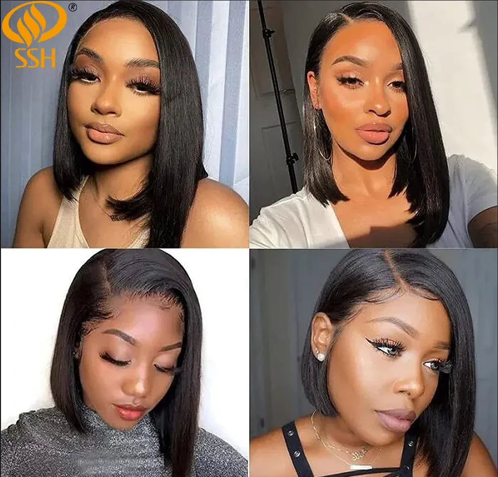 Wear go glueless Bob Wig Lace Front Human