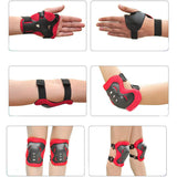 7Pcs Kids Skating Protective Gear Set Children Knee