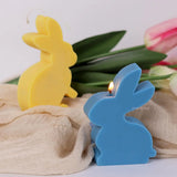 Cute Squatting Rabbit Silicone Mold 3D Animal Candle