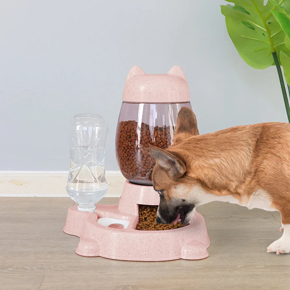 2 IN 1 Cat Water And Food Feeder