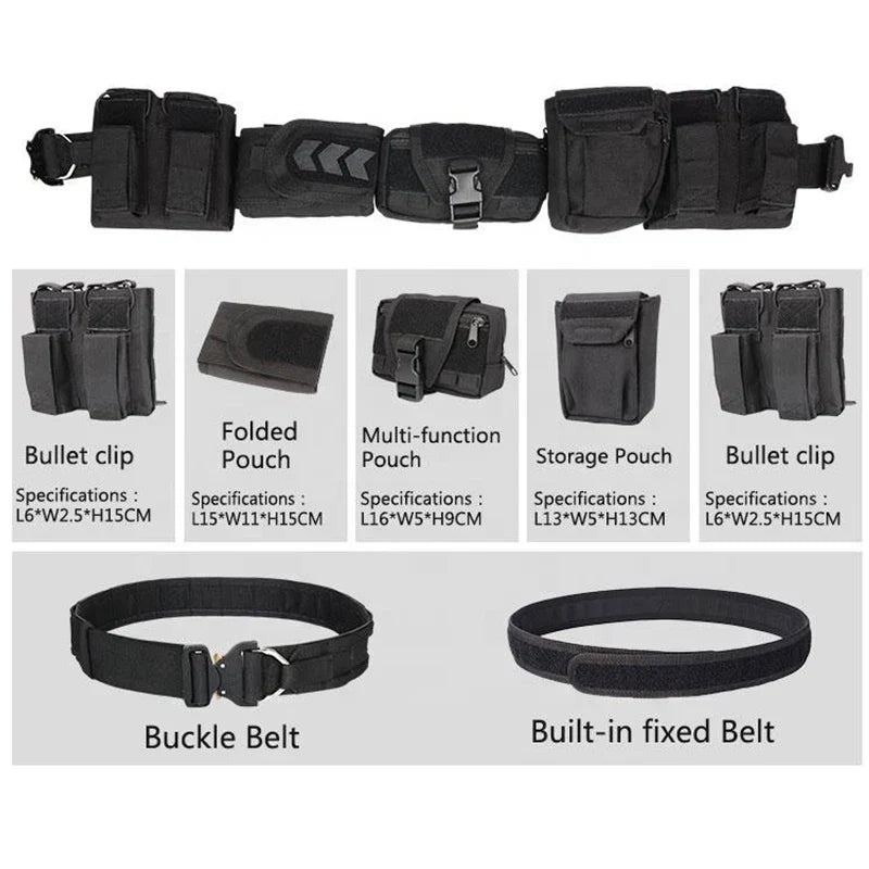 YAKEDA 6 in 1 Tactical Belt Waist Bag