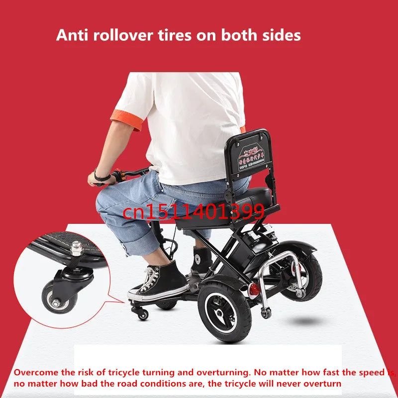 48V12A4050KM Folding Electric Tricycle for Products Adult Motorcycle