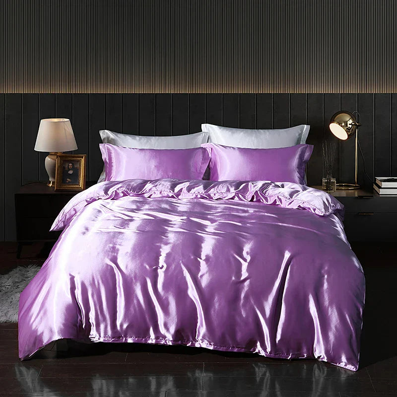 Luxury Gold Mulberry Silk Bedding Set Comforter Quilt
