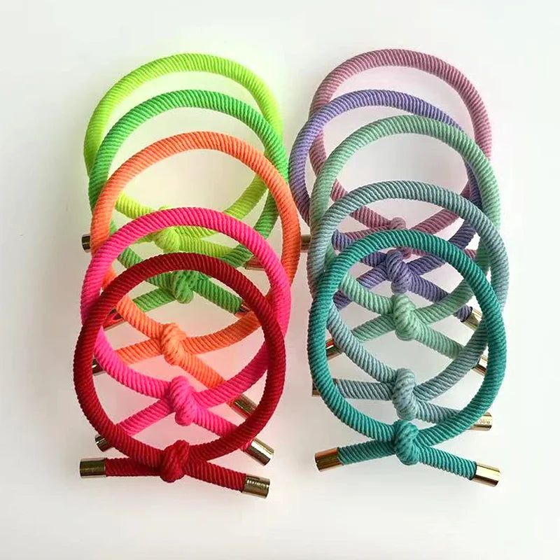 20PCS Stylish Women Elastic Hair Rubber Bands Bracelet