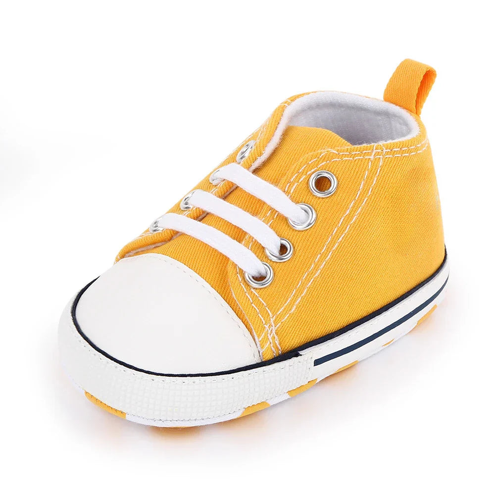Baby Canvas Classic Sneakers Newborn Print Star Sports