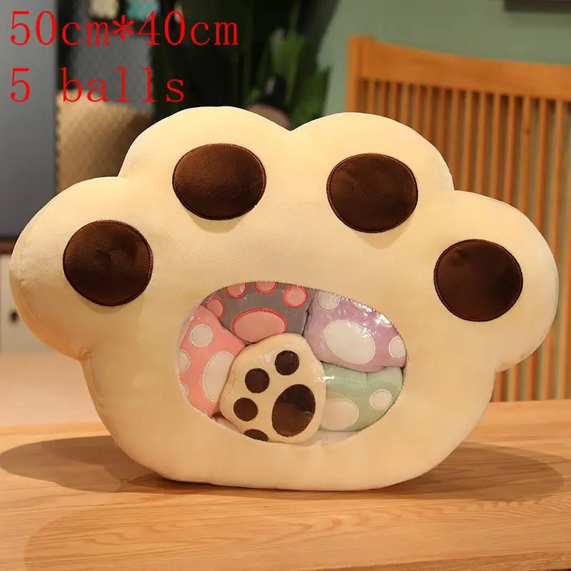 New Kawaii Animal Balls Pudding Candy Bag Pillow