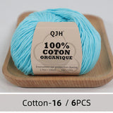 QJH 100% Cotton Yarn, Cotton Baby Sport Weight