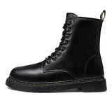 Leather Boots Man Autumn Winter High Top Classic