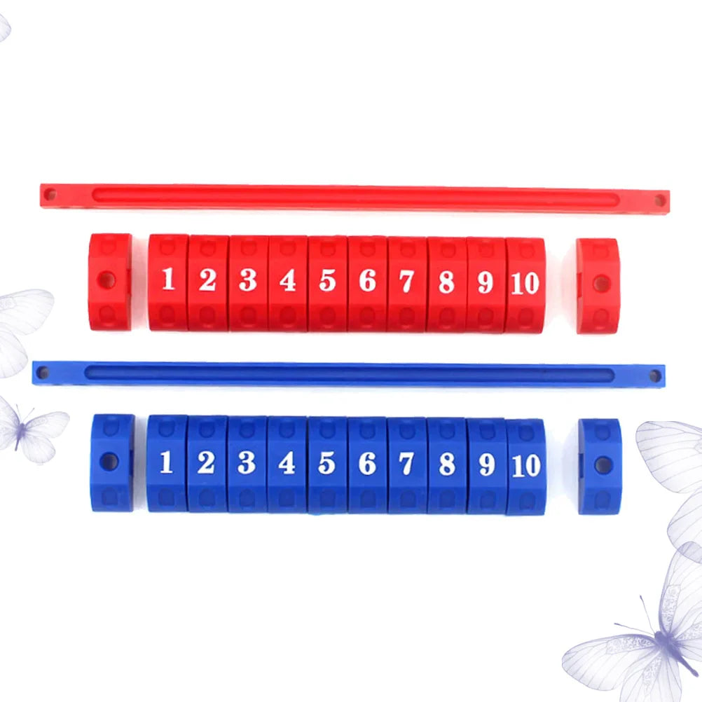 2pcs Durable Blue Red Plastic Scoring Units Counters